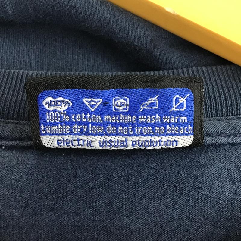 エレクトリック ELECTRIC Tシャツ 半袖 半袖カットソー プリントTシャツ クルーネックカットソー L プリント 紺 / ネイビー / navy メンズ USED 古着 中古 10159810