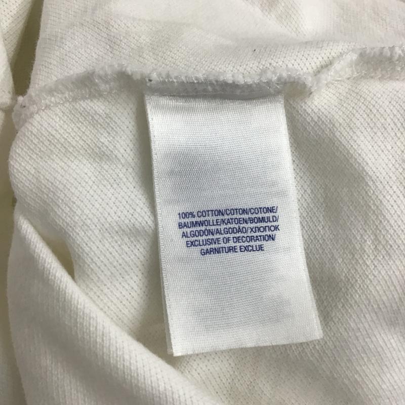 ポロバイラルフローレン Polo by RALPH LAUREN ポロシャツ 半袖 半袖ポロシャツ カラーシャツ 半袖カットソー M ロゴ、文字 白 / ホワイト / white レディース USED 古着 中古 10160041