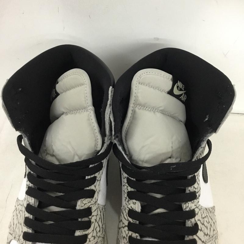 ナイキ NIKE スニーカー スニーカー DZ5485-052 AIR JORDAN 1 RETRO HIGH OG 28.5cm 箱有 28.5cm ロゴ、文字 白 / ホワイト / white X 黒 / ブラック / black X 灰 / グレー / gray メンズ USED 古着 中古 10160045