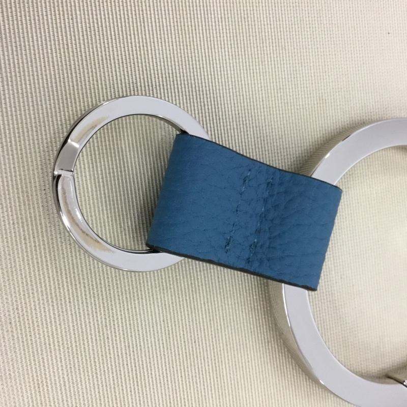 イッチ iTTi キーホルダー キーホルダー CRISTY RING RING 箱有 無地 銀 / シルバー / silver color X 水色 / ライトブルー / メンズ USED 古着 中古 10160056