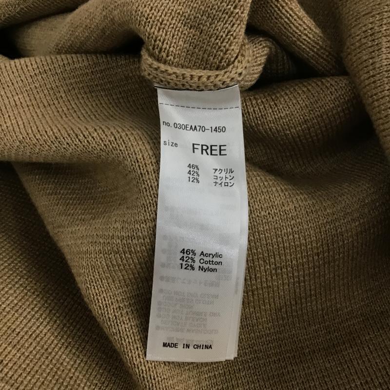 スライ SLY ニット、セーター 長袖 長袖ニットカットソー クルーネック セーター 無地 ベージュ / ベージュ / beige レディース USED 古着 中古 10160128