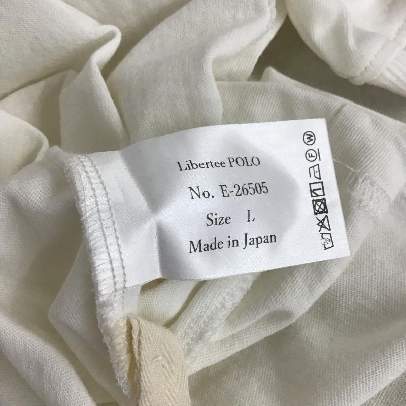 イール EEL ポロシャツ 半袖 半袖ポロシャツ カラーシャツ 半袖カットソー L 無地 白 / ホワイト / white メンズ USED 古着 中古 10160175