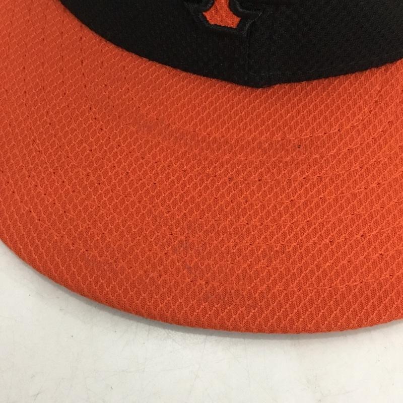 ニューエラ NEW ERA 帽子 キャップ サンフランシスコ ジャイアンツ ベースボールキャップ ロゴ、文字 黒 / ブラック / black X 橙 / オレンジ / orange メンズ USED 古着 中古 10160241