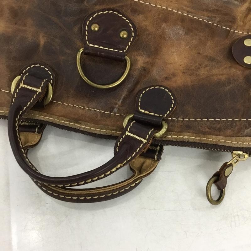 アインソフ AINSOPH ショルダーバッグ ショルダーバッグ レザー リュック ハンドバッグ 2WAY マルチウェイ ロゴ、文字 茶 / ブラウン / brown メンズ USED 古着 中古 10160260