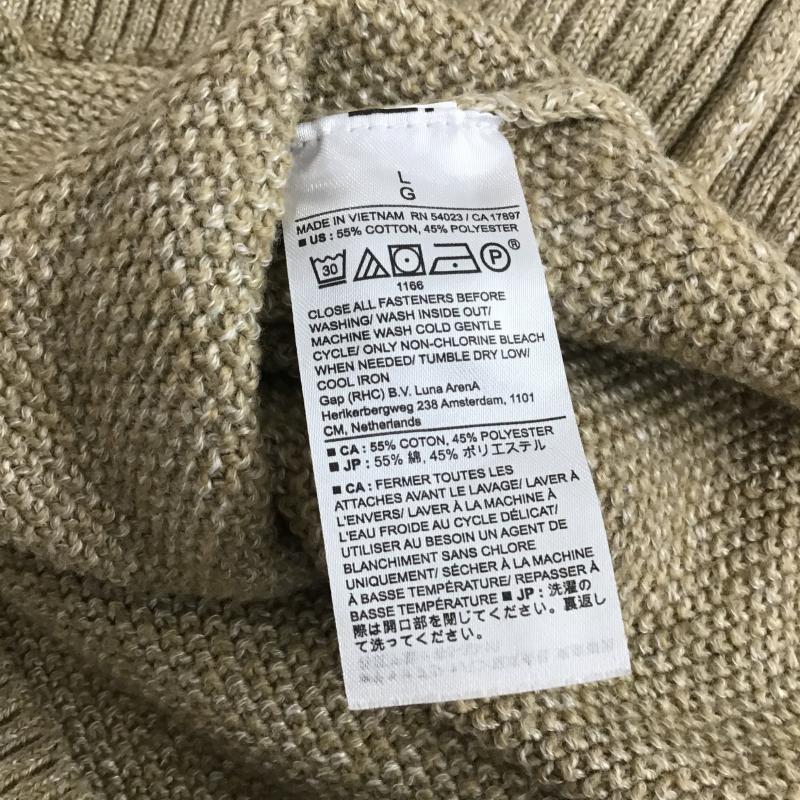 バナナリパブリック BANANA REPUBLIC ニット、セーター 長袖 長袖ニット セーター L 無地 ベージュ / ベージュ / beige メンズ USED 古着 中古 10160264