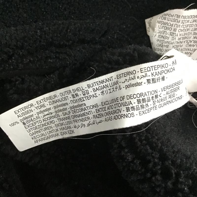 ザラ ZARA ジャケット、上着 ジャンパー、ブルゾン ジップアップジャケット アウター ボアジャケット M 無地 黒 / ブラック / black メンズ USED 古着 中古 10160273