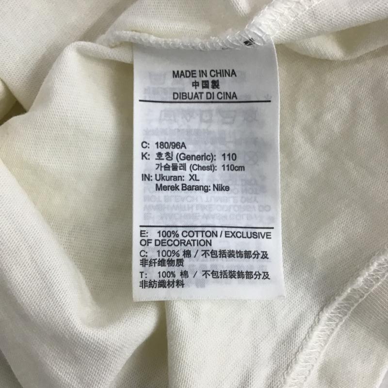 エアジョーダン AIR JORDAN Tシャツ 半袖 半袖カットソー プリントTシャツ クルーネックカットソー XL プリント アイボリー / アイボリー / メンズ USED 古着 中古 10160312