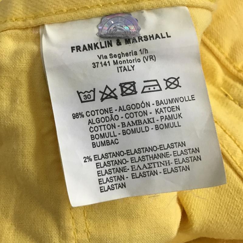 フランクリンマーシャル FRANKLIN&MARSHALL パンツ ショートパンツ ショートパンツ ハーフパンツ カジュアルパンツ 29インチ 無地 黄 / イエロー / yellow メンズ USED 古着 中古 10160392