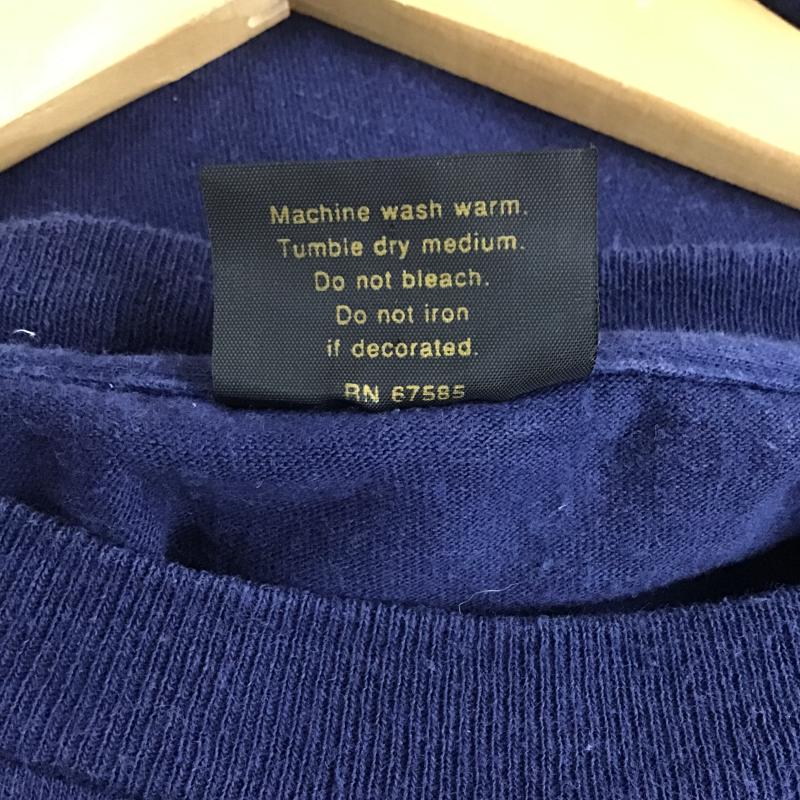 古着 USED Tシャツ 半袖 半袖カットソー プリントTシャツ クルーネックカットソー XXL プリント 紺 / ネイビー / navy メンズ USED 古着 中古 10160399