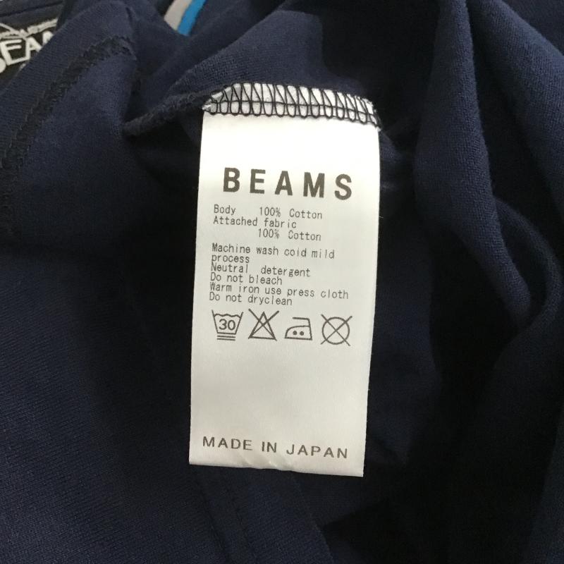 ビームス BEAMS カットソー 長袖 長袖カットソー Vネックカットソー S 無地 紺 / ネイビー / navy メンズ USED 古着 中古 10160451