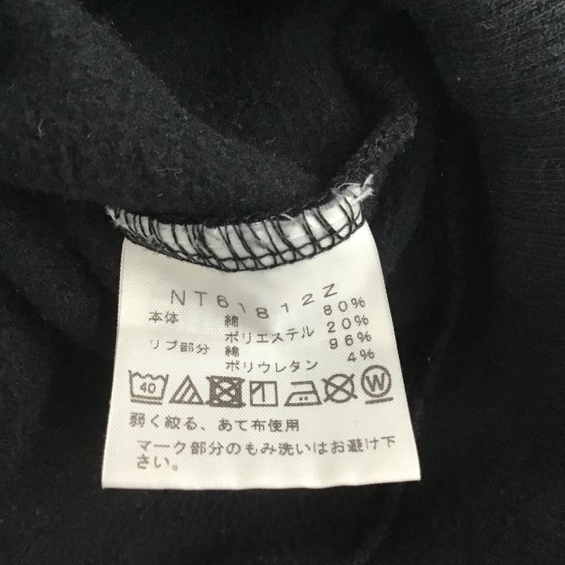 ザノースフェイス THE NORTH FACE トレーナー 長袖 長袖トレーナー スウェット クルーネック プルオーバー XL ロゴ、文字 黒 / ブラック / black メンズ USED 古着 中古 10160487