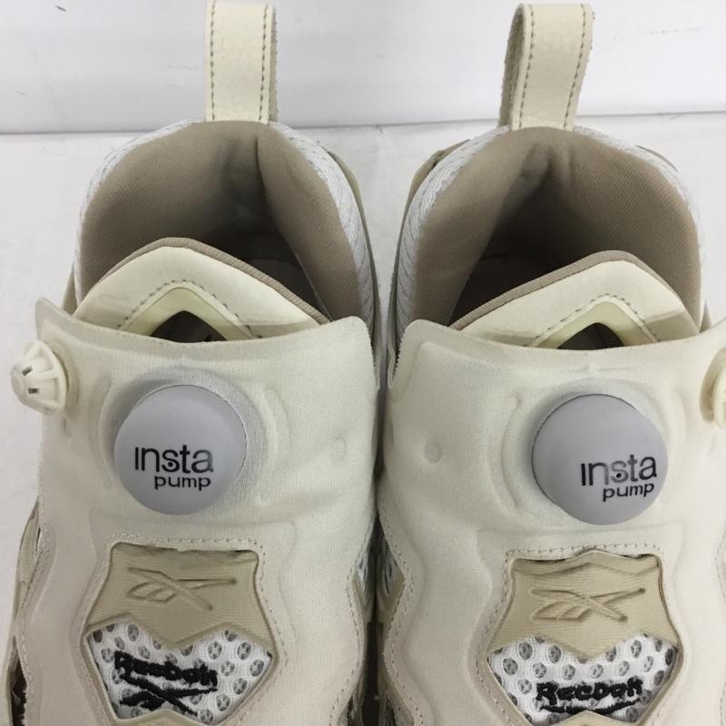 リーボック Reebok スニーカー スニーカー GZ2185 INSTAPUMP FURY 95 23.5cm 23.5cm ロゴ、文字 アイボリー / アイボリー / レディース USED 古着 中古 10160521