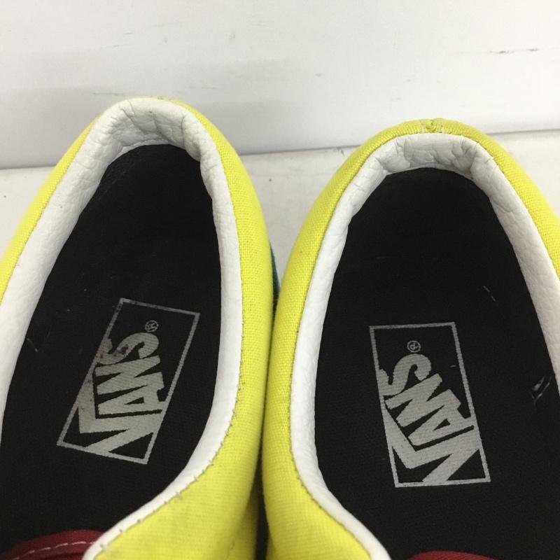 バンズ VANS スニーカー スニーカー 721356 ローカット 24.5cm 24.5cm ロゴ、文字 赤 / レッド / red X 黄 / イエロー / yellow X 緑 / グリーン / green レディース USED 古着 中古 10160542