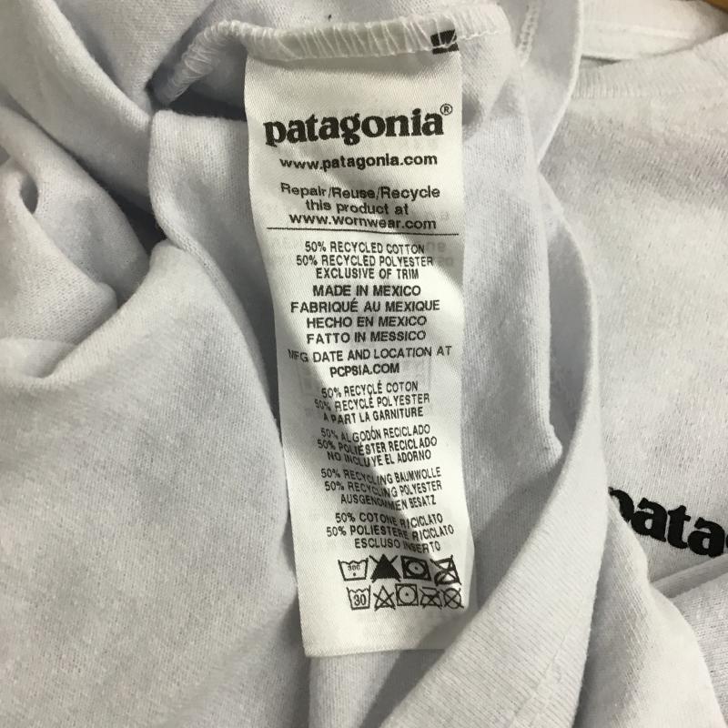 パタゴニア patagonia Tシャツ 半袖 半袖カットソー プリントTシャツ クルーネックカットソー S ロゴ、文字 白 / ホワイト / white メンズ USED 古着 中古 10160551