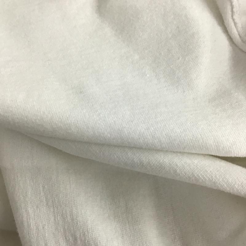 コモリ COMOLI Tシャツ 半袖 半袖カットソー プリントTシャツ ワイドネック 1 無地 白 / ホワイト / white メンズ USED 古着 中古 10160556
