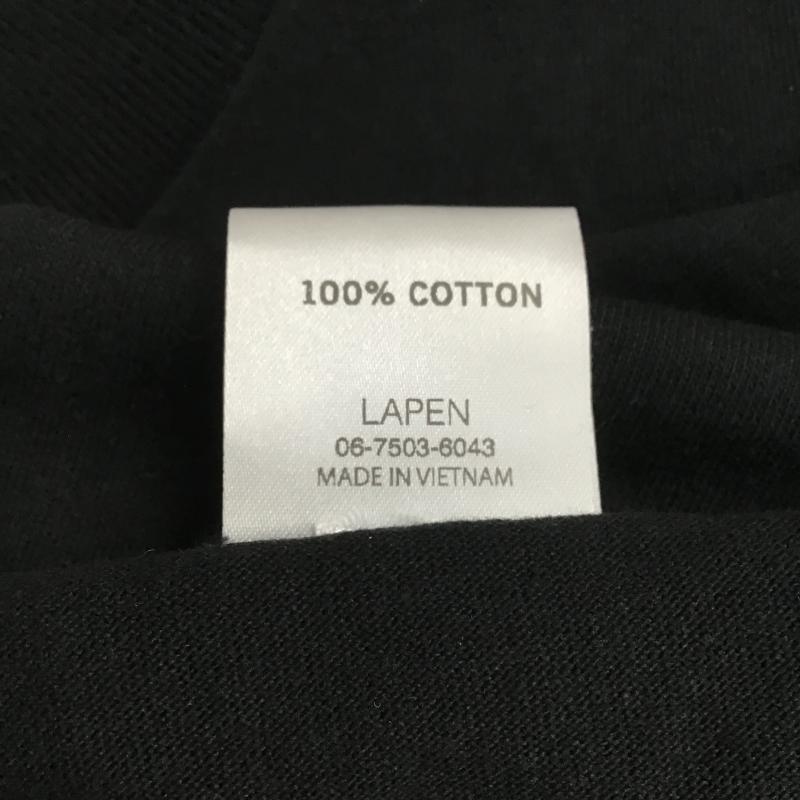 ラペン LAPEN Tシャツ 半袖 半袖カットソー プリントTシャツ クルーネックカットソー XXL ロゴ、文字 黒 / ブラック / black メンズ USED 古着 中古 10160564