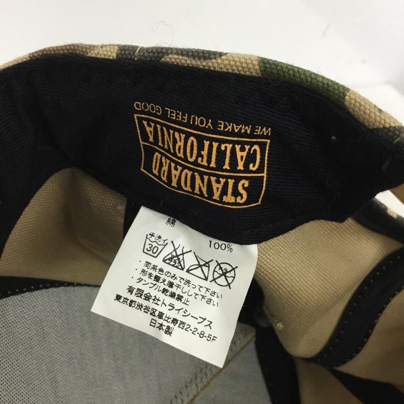 スタンダード カリフォルニア STANDARD CALIFORNIA 帽子 キャップ LOGO WAPPEN CANVAS CAP カモフラージュ柄・迷彩 マルチカラー / マルチカラー / multicolor メンズ USED 古着 中古 10160565
