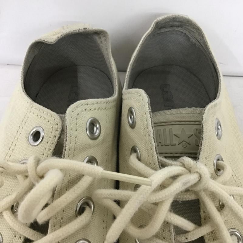コンバース CONVERSE スニーカー スニーカー 1SD157 ALL STAR OX 24cm 24.0cm ロゴ、文字 アイボリー / アイボリー / レディース USED 古着 中古 10160638