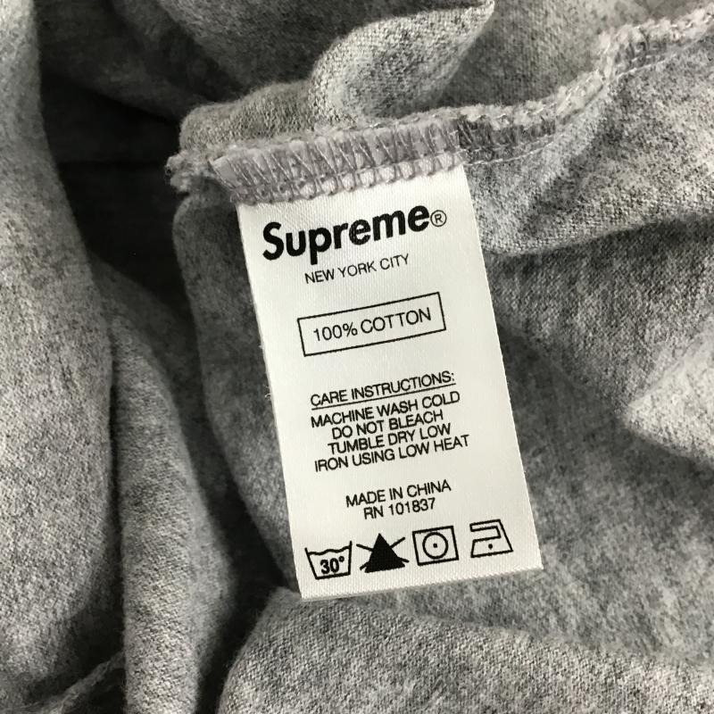 シュプリーム Supreme Tシャツ 半袖 半袖カットソー ボックスロゴ クルーネックカットソー M ロゴ、文字 灰 / グレー / gray メンズ USED 古着 中古 10160707