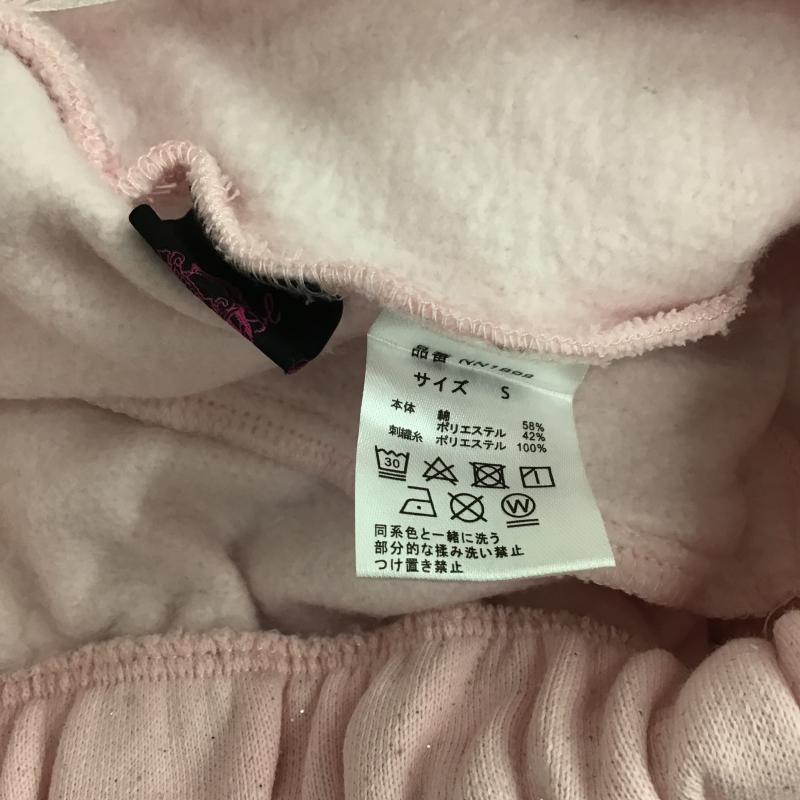 ナインティナインティ 9090 パンツ ワークパンツ、ペインターパンツ スウェットパンツ S 無地 X ロゴ、文字 桃 / ピンク / pink レディース USED 古着 中古 10160817