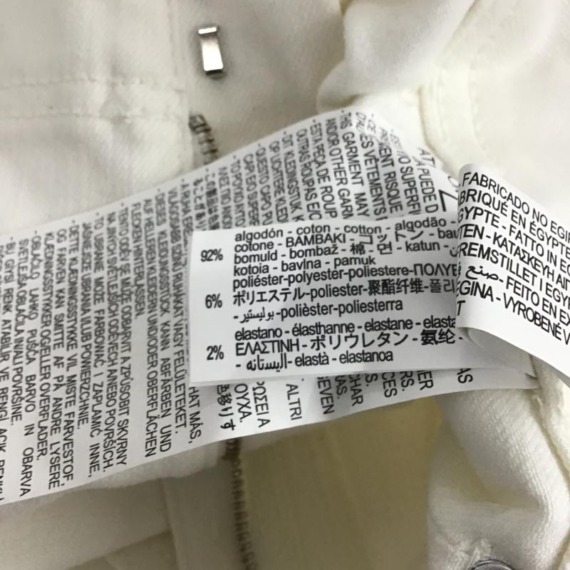 ザラ ZARA パンツ デニム、ジーンズ ホワイトデニム タグ付 36 無地 白 / ホワイト / white レディース USED 古着 中古 10160818