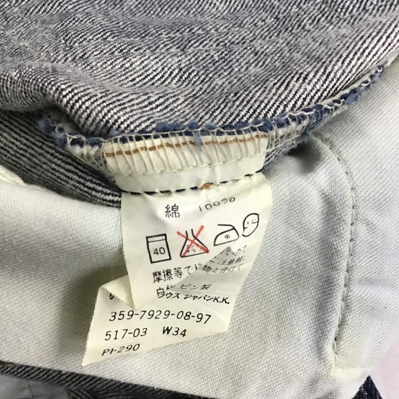 リーバイストラウスアンドコー Levi Strauss & co. パンツ デニム、ジーンズ デニムパンツ ワイドパンツ カジュアルパンツ 34 無地 インディゴ / インディゴ / Indigo メンズ USED 古着 中古 10160861