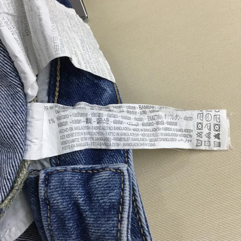 ザラ ZARA パンツ デニム、ジーンズ 34 無地 水色 / ライトブルー / レディース USED 古着 中古 10160885