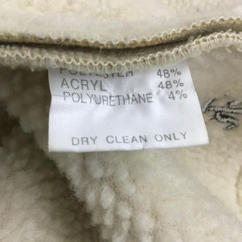 クライムデニム KRHYME DENIM ジャケット、上着 ジャンパー、ブルゾン ボアジャケット アウター フロントボタン XL ロゴ、文字 ベージュ / ベージュ / beige メンズ USED 古着 中古 10160911