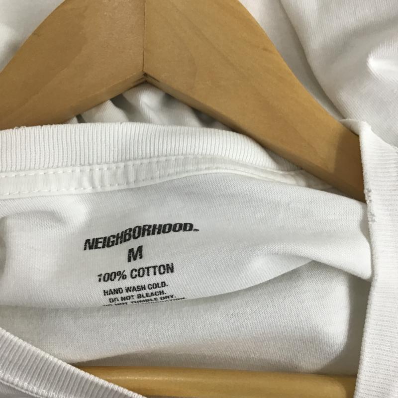 ネイバーフッド NEIGHBORHOOD Tシャツ 半袖 半袖カットソー プリントTシャツ クルーネックカットソー M ロゴ、文字 白 / ホワイト / white メンズ USED 古着 中古 10160946