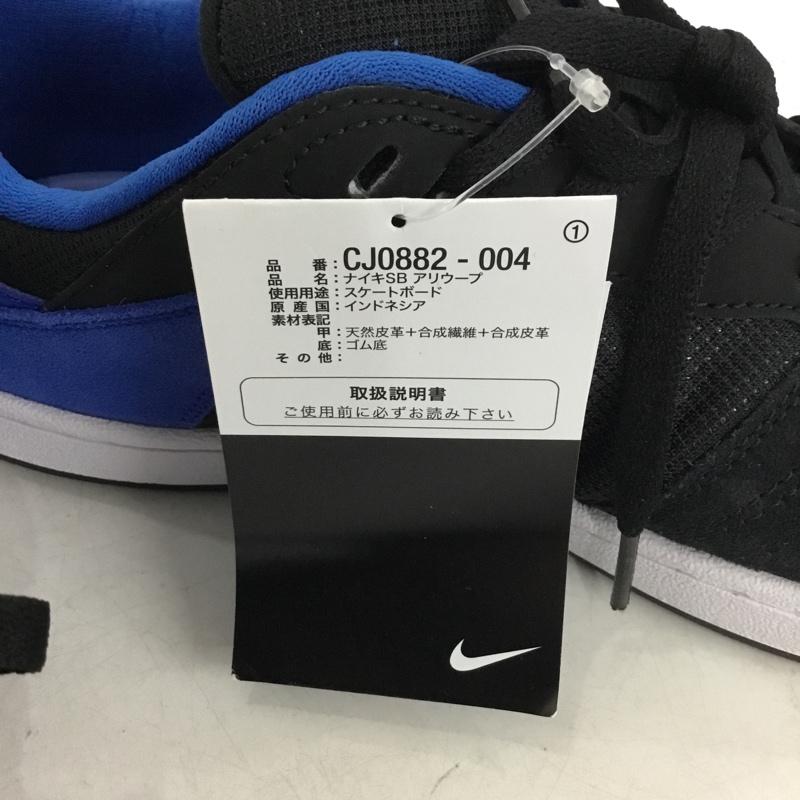 ナイキ NIKE スニーカー スニーカー CJ0882-004 SB ALLEYOOP 29cm スケートボード 29.0cm ロゴ、文字 黒 / ブラック / black X 青 / ブルー / blue メンズ USED 古着 中古 10160978