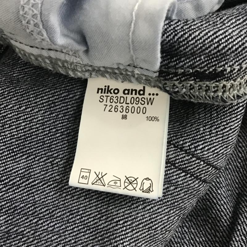ニコアンド niko and... パンツ デニム、ジーンズ 72636000 デニムバギーパンツ L 無地 インディゴ / インディゴ / Indigo レディース USED 古着 中古 10160982