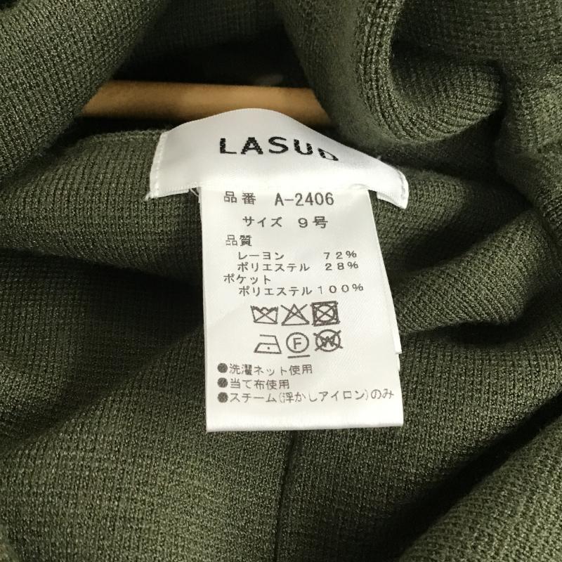 ラシュッド LASUD カットソー 長袖 9 無地 カーキ / カーキ / khaki レディース USED 古着 中古 10161016
