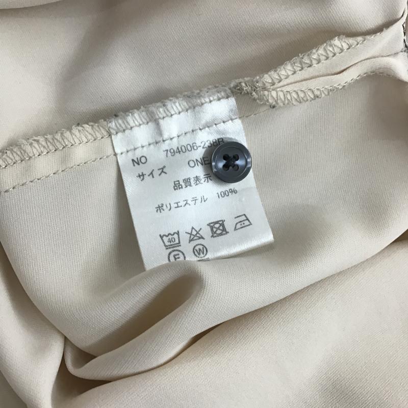 オズモーシス OSMOSIS カットソー 長袖 ONE SIZE 無地 ベージュ / ベージュ / beige レディース USED 古着 中古 10161019