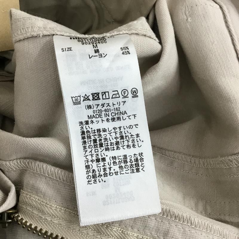 ニコアンド niko and... パンツ ワークパンツ、ペインターパンツ スソタブヤワラカカーゴパンツ タグ付 M 無地 ベージュ / ベージュ / beige レディース USED 古着 中古 10161031