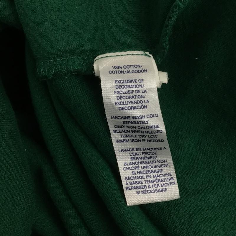 チャップス CHAPS トレーナー 長袖 長袖スウェット ジップアップネックカットソー トレーナー XL ロゴ、文字 緑 / グリーン / green メンズ USED 古着 中古 10161055