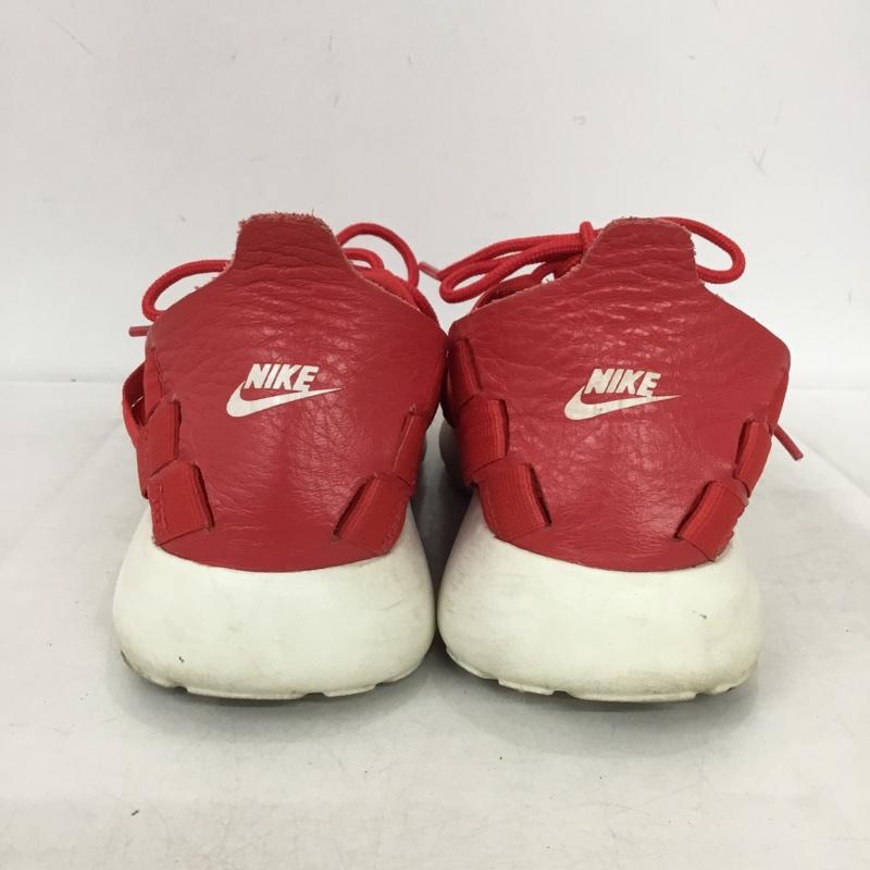 ナイキ NIKE スニーカー スニーカー 555257-600 WMNS ROSHE RUN WOVEN 23cm 23.0cm ロゴ、文字 赤 / レッド / red X 白 / ホワイト / white レディース USED 古着 中古 10161080