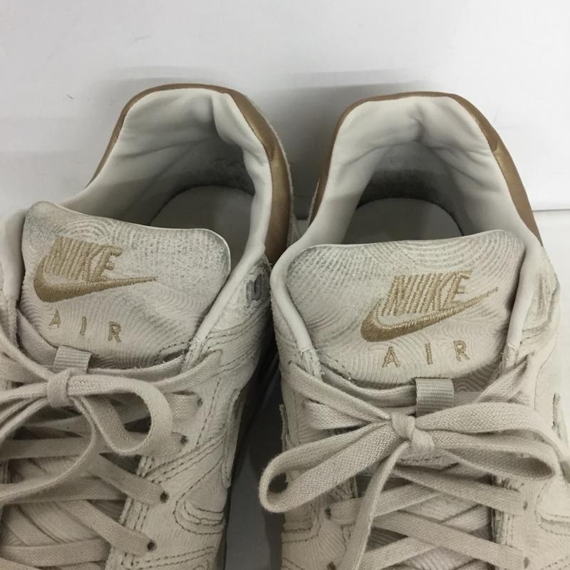 ナイキ NIKE スニーカー スニーカー 718896-009 WMNS AIR MAX COMMAND PRM 24.5cm 24.5cm ロゴ、文字 ベージュ / ベージュ / beige X 金 / ゴールド / gold color レディース USED 古着 中古 10161087
