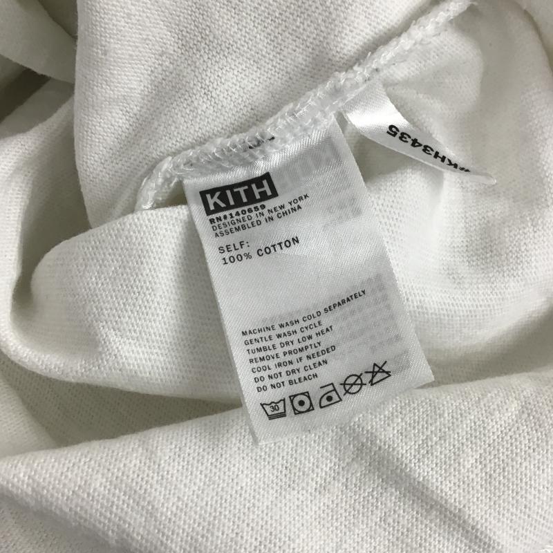 キス KITH カットソー 長袖 長袖カットソー 刺繍カットソー クルーネック XS 刺繍 白 / ホワイト / white メンズ USED 古着 中古 10161114