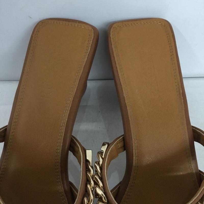 リゼクシー RESEXXY サンダル サンダル チェーン 無地 茶 / ブラウン / brown X 金 / ゴールド / gold color レディース USED 古着 中古 10161129