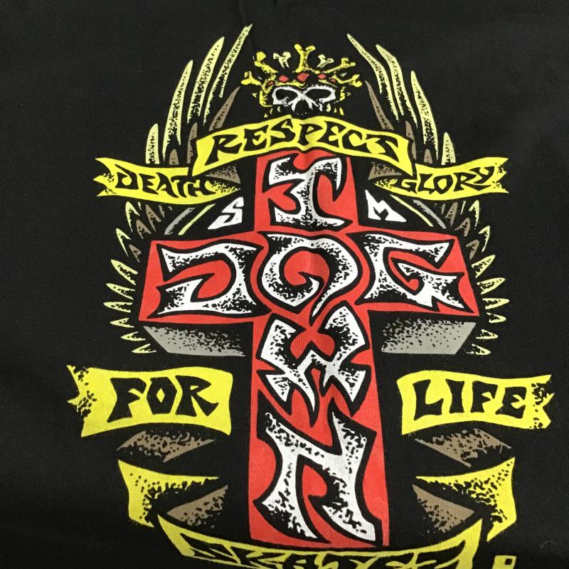 ドッグタウン DOGTOWN Tシャツ 半袖 半袖カットソー プリントTシャツ クルーネックカットソー L ロゴ、文字 黒 / ブラック / black メンズ USED 古着 中古 10161154