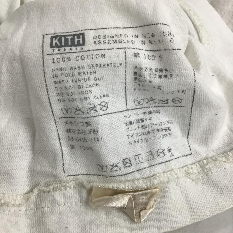 キス KITH カットソー 長袖 長袖ニットカットソー クルーネック セーター M ロゴ、文字 白 / ホワイト / white メンズ USED 古着 中古 10161191