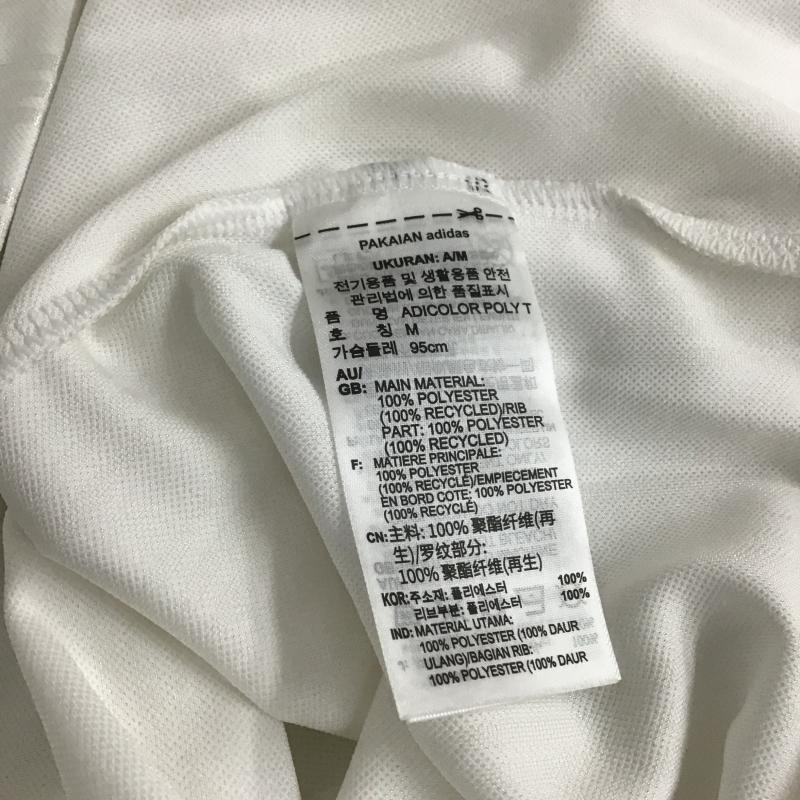 アディダス adidas Tシャツ 半袖 半袖カットソー ジャージ L ロゴ、文字 白 / ホワイト / white メンズ USED 古着 中古 10161209