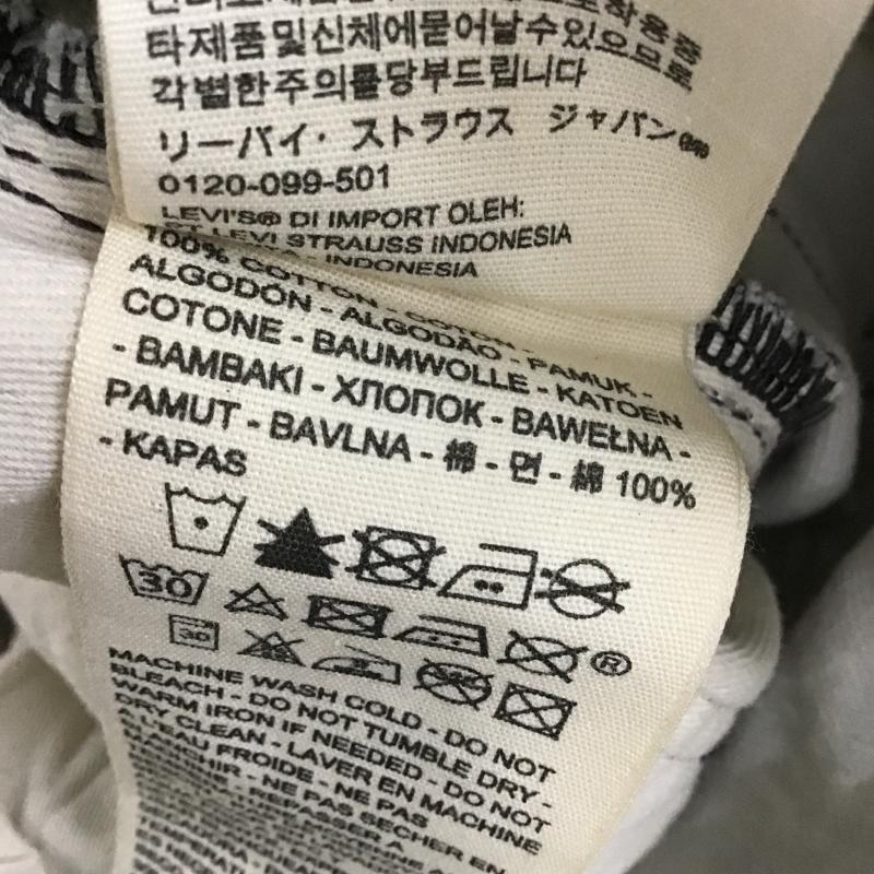 リーバイス Levi s パンツ デニム、ジーンズ CW-3022 W25 L30 花柄 黒 / ブラック / black X 白 / ホワイト / white レディース USED 古着 中古 10161219