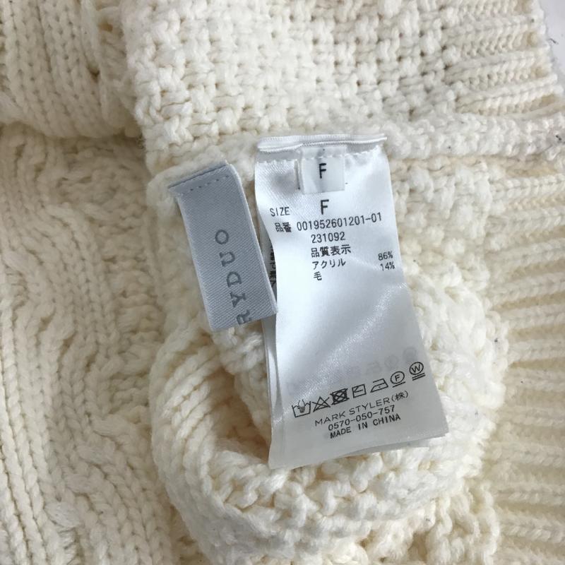 マーキュリーデュオ MERCURYDUO ニット、セーター 長袖 長袖ニット プルオーバーニット FREE アイボリー / アイボリー / レディース USED 古着 中古 10161225
