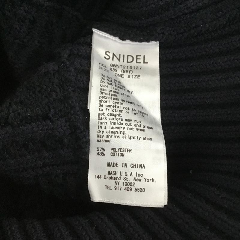 スナイデル SNIDEL ニット、セーター 長袖 長袖ニットカットソー タートルネック セーター ONE SIZE 紺 / ネイビー / navy レディース USED 古着 中古 10161240
