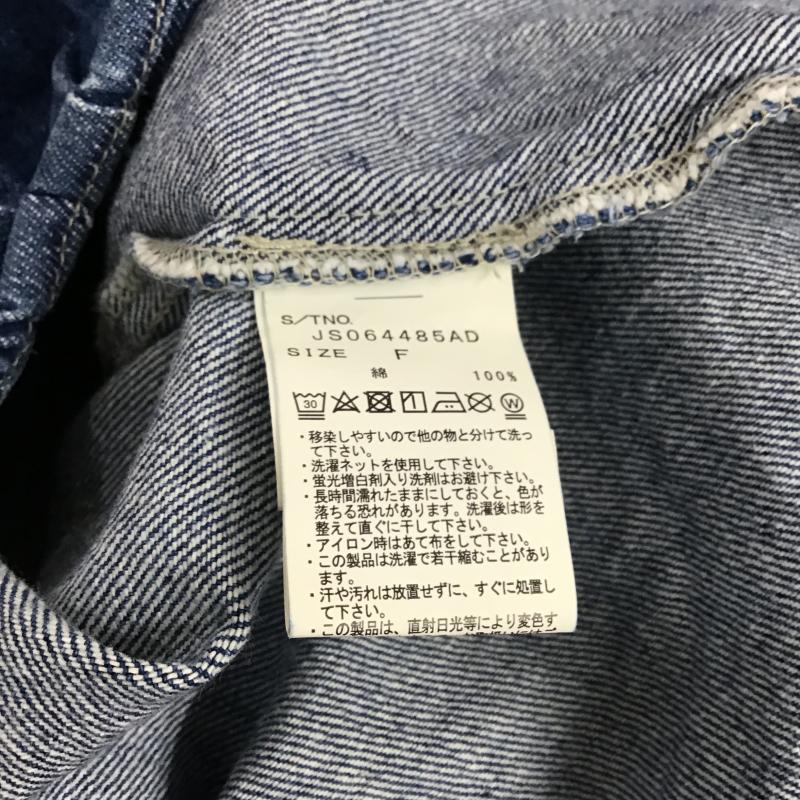 ジーナシス JEANASIS ジャケット、上着 ジャンパー、ブルゾン デニムジャケット Gジャン アウター カジュアルジャケット FREE 無地 インディゴ / インディゴ / Indigo レディース USED 古着 中古 10161255