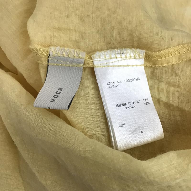セレクトモカ select MOCA シャツ、ブラウス 長袖 長袖シャツ 無地シャツ ノーカラーシャツ FREE 無地 黄 / イエロー / yellow レディース USED 古着 中古 10161256