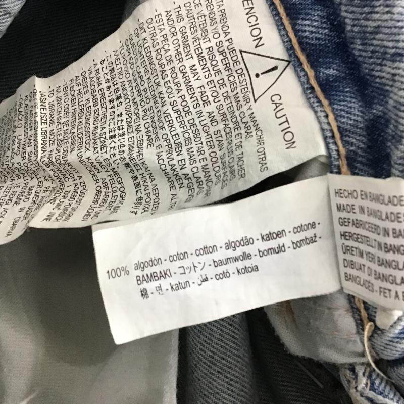 ザラ ZARA パンツ デニム、ジーンズ デニムパンツ ワイドパンツ カジュアルパンツ 36 ダメージ加工 インディゴ / インディゴ / Indigo レディース USED 古着 中古 10161262