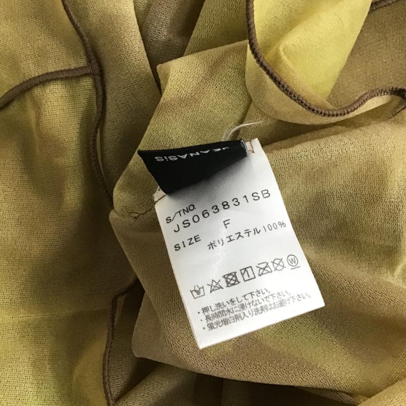 ジーナシス JEANASIS カットソー 長袖 長袖カットソー プリントカットソー クルーネック FREE プリント マルチカラー / マルチカラー / multicolor レディース USED 古着 中古 10161267