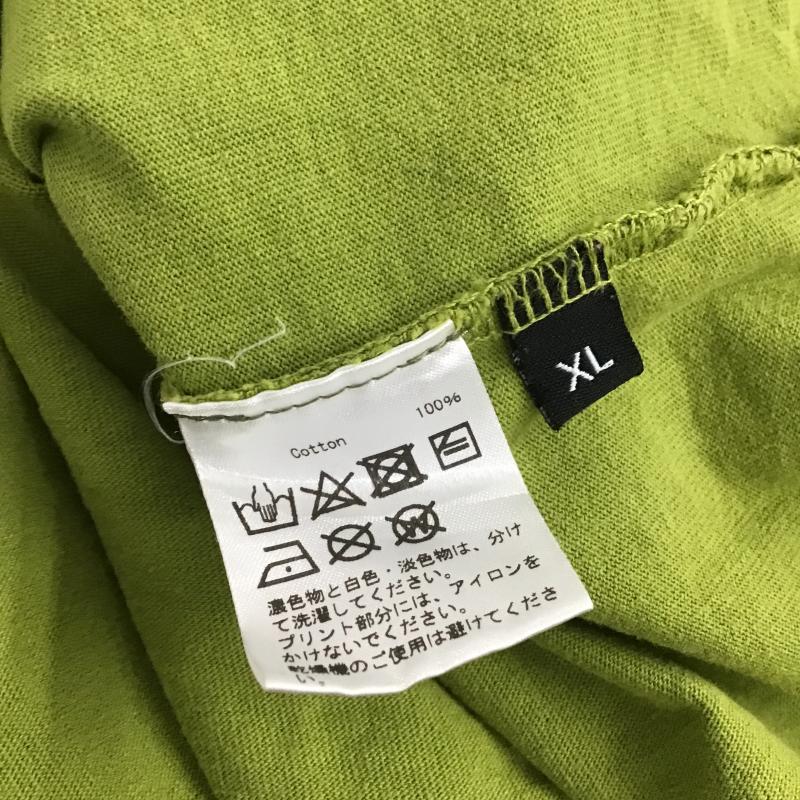 ボーンアンドレイズド BORN X RAISED Tシャツ 半袖 半袖カットソー プリントTシャツ クルーネックカットソー XL ロゴ、文字 薄緑 / ライトグリーン / メンズ USED 古着 中古 10161294